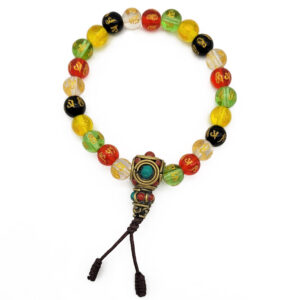 Bracelet de Méditation - Om Mani Pade Hum - Multicouleurs
